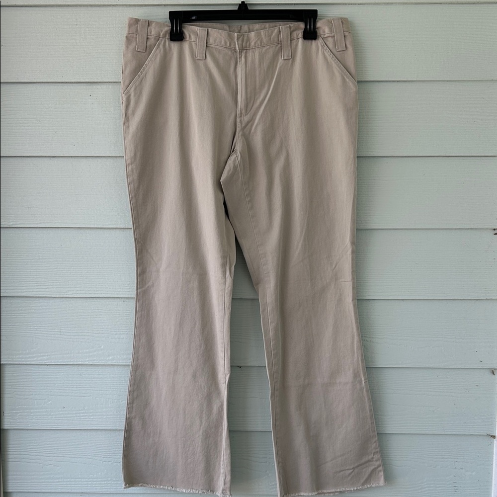 Old Navy Light Khaki Flare Chinos
